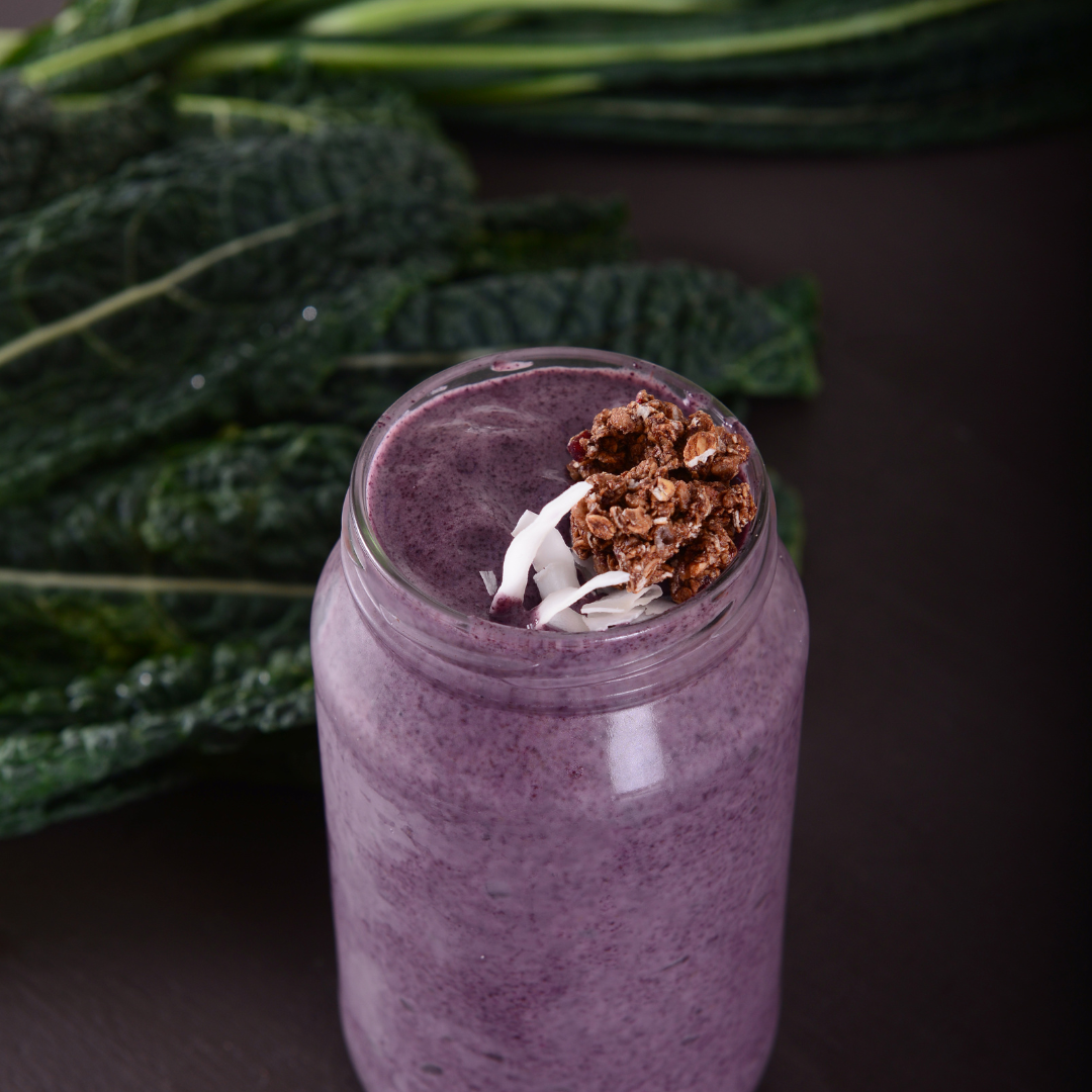Blueberry spinach smoothie
