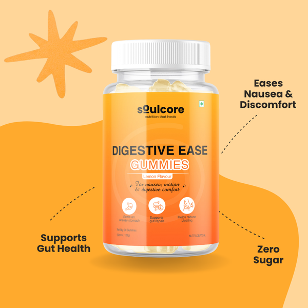Digestive Ease Gummies - Lemon Flavour